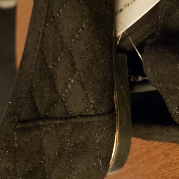 Samilor Quilted Chain Black Slip on Loafers in Black SZ 8 - Picture 9 of 14